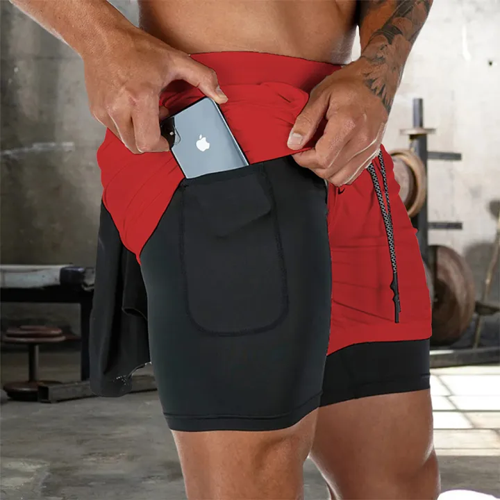 Men's%20Double%20Layer%20Fitness%20Shorts%20Drawstring%20Mesh%20Lining%20Elastic%20Waist%20Breathable%20Quick%20Dry%20Sportswear%20Jogger%20Short%20Male%20-%20Image%203