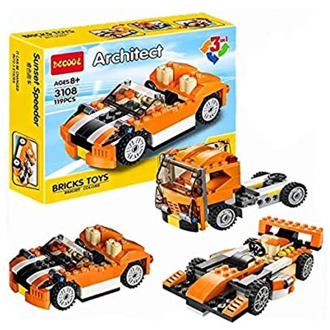 Architect Series 3 in 1 – Race Car Building Blocks Brick | Construction ...
