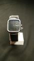 Watch for Men Brown Strap Square watch case shape for Men Slim Steel Design. 