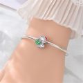 Original 925 Sterling Silver Cute  Cat Charms Bead Fit 3mm Bracelet Women Fine DIY Birthday Jewelry. 