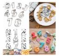 BIG NUMBER COOKIE CUTTER SET AND FONDANT. 