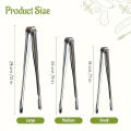 Grill Tongs Stainless Steel Steak Clip Pancake Barbecue Spatula Clip BBQ Tong Frying Fish Spatula Clip Bread Household Non-Slip.