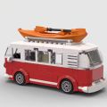 Technical Car T1 MOC Camper Van Vehicle Model Building Blocks Children s City Car Toys Festival Party s. 