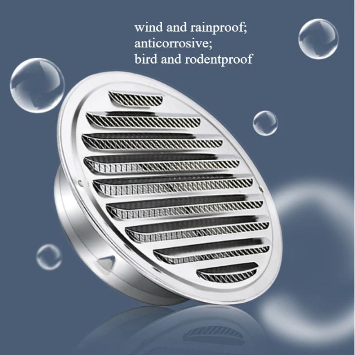 70/80/100/120/150/180/200mm%20Round%20Air%20Vent%20Grille%20Stainless%20Steel%20Insect%20Protection%20Home%20Exterior%20Wall%20Ducting%20Ventilation%20Tool%20-%20Image%203