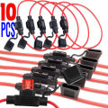 5/10pcs Car Mini Blade Adapter Fuse Holder Splash-proof for 12V Wire Cutoff Switch Socket Damp Proof Splash Proof Fuse Socket. 
