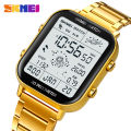 SKMEI Back Light Display Sport Pedometer Digital Watches Mens Stopwatch Countdown Wristwatch Calendar Calorie Calculation Clock. 