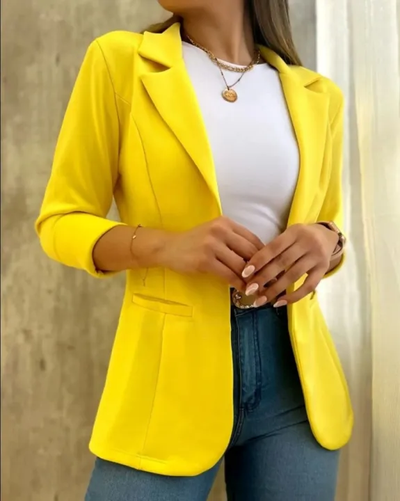 Women%20Fall%20Spring%20Coat%20Lapel%20Long%20Sleeve%20Formal%20Business%20OL%20Commute%20Jacket%20chaquetas%20para%20mujeres%20-%20Image%205