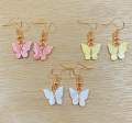 Yellow Butterfly Jhumka Earrings For Women. 