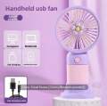 Portable Handheld Rechargeable Mini Fan Long Battery Life USB Electric Fan for Home Use Plastic Material from Mainland China. 