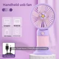 Portable Handheld Rechargeable Mini Fan Long Battery Life USB Electric Fan for Home Use Plastic Material from Mainland China. 
