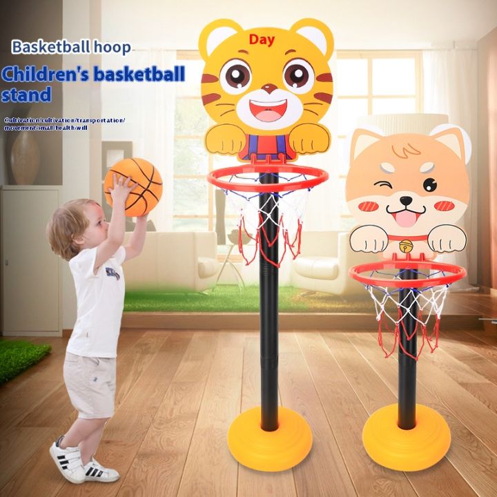 Children's%20Version%20Vertical%20Adjustable%20Lifting%20Basketball%20Rack%20Outdoor%20Home%20Indoor%20Sports%20Crtoon%20Rebound%20Parent-child%20Interacti%20-%20Image%202