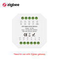 Tuya 1-4 Channel Zigbee Smart Switch Module 16A IH-S09 AC100-240V 50/60Hz Tuya Or Smart Life Compatible Home Automation Switch. 