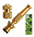 Brass Heavy Duty Hose Nozzle, High Pressure Hose Nozzle Heavy Duty, Adjustable Twist Pressure Sprayer (Nozzle). 