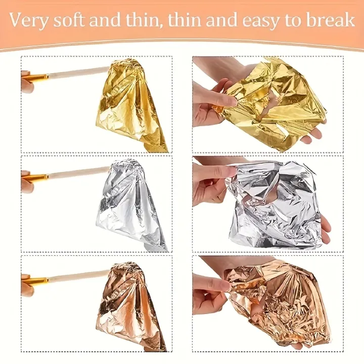 100pcs%20Imitation%20Golden%20Silvery%20Foil%20Paper%20Leaf%20Sheet%20Gilding%20DIY%20Art%20Craft%20Paper%20DIY%20Scrapbooking%20Craft%20Home%20Decorations%20-%20Image%205