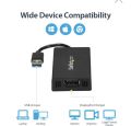 USB 3.0 to DisplayPort Adapter - 4K 30Hz Ultra HD - DisplayLink Certified - USB Type-A to DP Adapter Converter for Monitor - External Video & Graphics Card - Mac & Windows. 