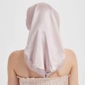 100% Mulberry Silk Sleep Cap for Long Hair Bonnet with Soft Elastic Band for Woman Hair Care. 