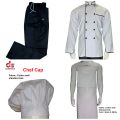 Chef uniform set cooking uniform baking dress black chef coat. 
