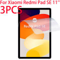 3 Packs PET Soft Film Screen Protector For Redmi Pad SE 11 inch 2023 For Redmi Pad SE Protective Film Fit Screen.