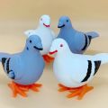 Clockwork Pigeon Simulation animal plush jumping stail children's toys -1pcs.