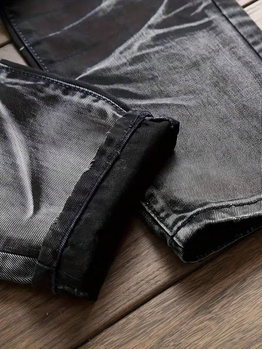 Men's%20Jeans%20Black%20And%20White%20Slim%20Fit%20Stretch%20Denim%20Pants%20Casual%20Mid%20Waist%20Spring%20Trousers%20-%20Image%205