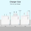 160W 6 Ports Fast Charger USB Type C Quick Mobile Phone Charger EU US UK Plug Charger Adapter For iPhone 16 Pro Samsung Xiaomo.