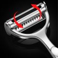 Kitchen Vegetable Peeler Stainless Steel Melon Planer Double-Head Peeler Household Multiple-Function Fruit And Vegetable Peeler.