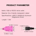USB to RS232 DB9 Serial Cable 9-pin Shielding High Speed Data Transmission Dual Chip Computer Printer Scanner. 