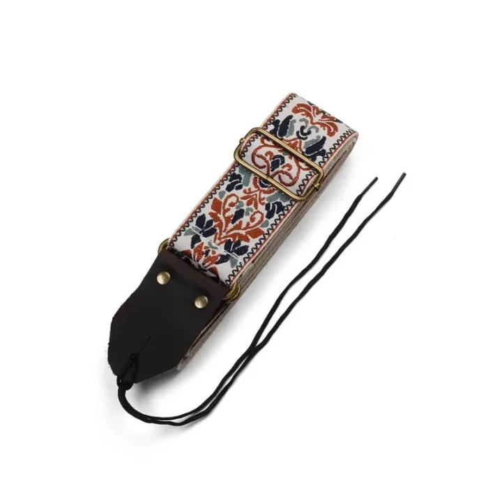 Miwayer%20Embroidered%20Guitar%20Strap%20Soft%20Vintage%20Flowers%20Adjustable%20Creative%20Watch%20Bands%20Cotton%20Belt%20&%20Leather%20Head%20-%20Image%204
