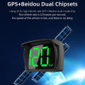 Universal Car HUD Head Up Display GPS Hud Digital Speedometer Big Font Speed Meter KMH for All Car Truck Plug and Play Auto Part. 