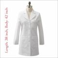 Female White Medical Apron With Pure Korean Cotton Fabric /Female Doctors White Apron /Lab White Apron/Medical Female Students Apron/Nursing Pure Cotton White Apron. 