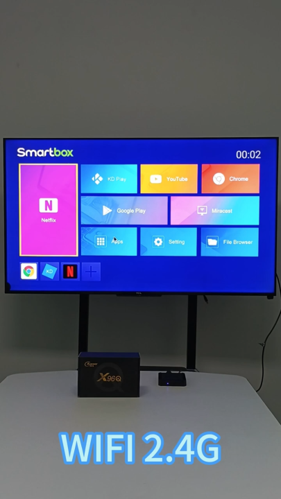 Android TV Box - X96Q 8GB RAM / 128GB ROM - Smart TV Box - Android 12 With 4K Resolution &amp; Free Opplex IPTV Package For 3 Months Including 12,000+ Channels , 60,000+ Movies , 4,500+ Webseries - Android TV Box