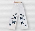 Butterfly Print Wide Leg Jeans for girls and Women. 