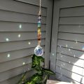 1pc Colorful Crystal Sun Catcher Rainbow Maker Prism with Hanging Chain for Thanksgiving Home Decoration.