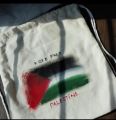 Palestinian Flag Drawstring Bag. 