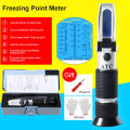 4 in 1 ATC Refractometer Antifreeze Coolant Tester Fluid Refractometer Urea Adblue Glass Freezing Point Water Tester with Box. 