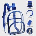 Mini Clear Pvc Backpack Waterproof Transparent Storage Bag Casual Travel Toiletry Pouch Portable Student Stationery Organizer. 