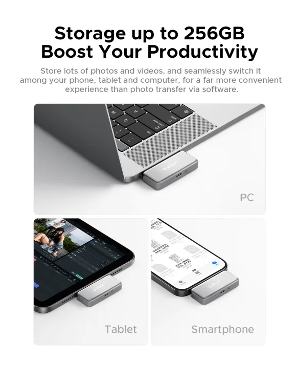 ORICO%20S5%20FlashPod%20256GB%20MINI%20Portable%20SSD%20ProRes%20with%20Direct%20Plug%20&%20PD%20100W%20Fast%20Charging%20for%20Dashcam%20Mobile%20Mac%20PC%20iPhone%2016/15%20-%20Image%204