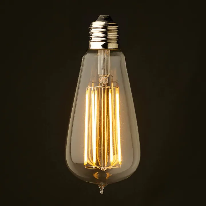 Edison Filament Vintage LED Light Bulb ST64 - 4 Watt - AC 220 Volt ...