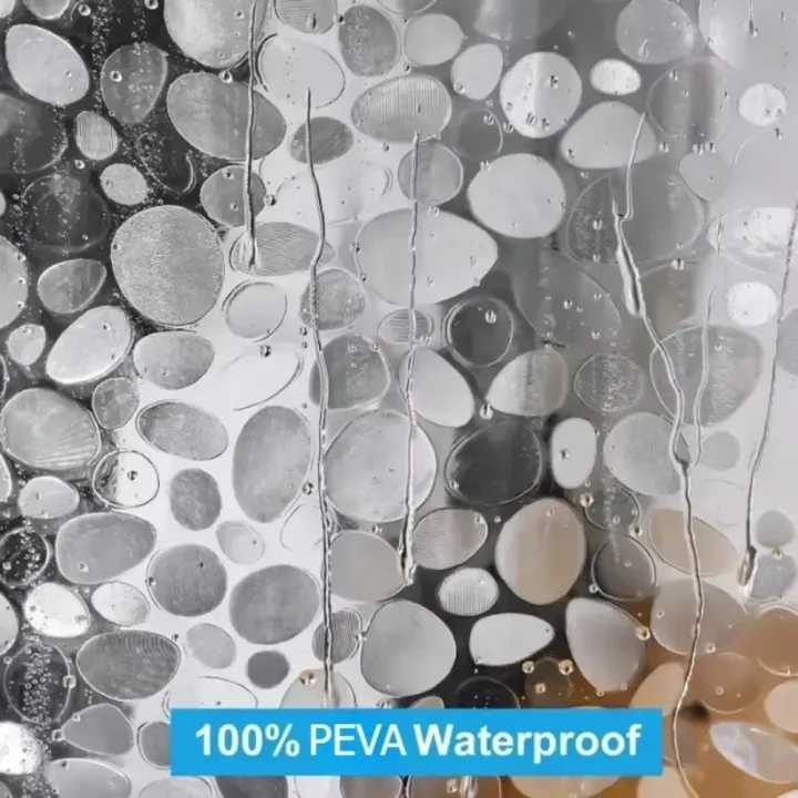 1pc%20Waterproof%20Clear%20Shower%20Curtain%20Pebble%20Pattern%20PEVA%20Bath%20Curtain%20Liner%20with%20Bottom%20Magnets%20Plastic%20Bath%20Curtain%20for%20Bathtub%20-%20Image%206