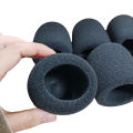 6pcs Microphone Cover High Density Mic Windscreen Sponge Foam For Most Standard Microphones. 