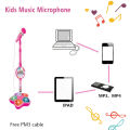 Kids Microphone with Stand Karaoke Mic Speaker with Lights Music Instrument Toys Singing Machine Birthday Gift for Girl Boy. 