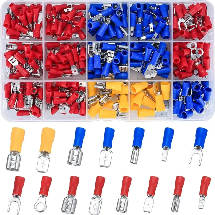 280%20Pcs%20Electrical%20Cable%20Connectors%20Assorted,%20Insulated%20Wire%20Cable%20Crimp%20U-Type%20Fork%20Spade%20Butt%20Ring%20Connector%20Assortment%20Kit%20-%20Image%207