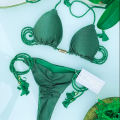 Adjustable Bandage Bikini Set 2023 Swimwear Swimsuit Woman  Bathing Suits Solid Bikinis Triangle Female Summer Beachwear. 