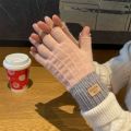 Winter Warm Touch Screen Half Fingerless Knitted Acrylic Gloves For Men And Women.