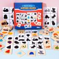 Wooden Montessori Kids Toy Find Shape Animal Fruit Shadow Matching Jigsaw Puzzle Thinking Game Early Education Learning Toy . 