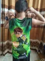 Premium Quality  Boys Sleeveless 3D Print Ben 10 T-shirt. 