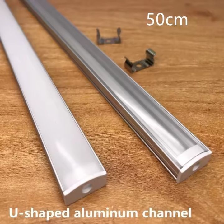 LED Strip Aluminum Profile 50CM Recessed Surface Mounted Aluminium ...