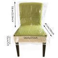Transparent Plastic Chair Cover, Protective Cover, Waterproof, Dining Chair Slipcover, Anti Scratch, EVA, 1 Pc, 2 Pcs, 4Pcs. 
