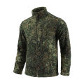 Outdoor Camouflage Fleece Jacket Double-Sided Shake Fleece Cardigan Tactical Jacket Warm Mountaineering Suit.