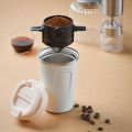 Collapsible Coffee Filter Portable Stainless Steel Drip Coffee Tea Holder Funnel Basket Reusable Tea Pot Holder Coffee Dripper. 